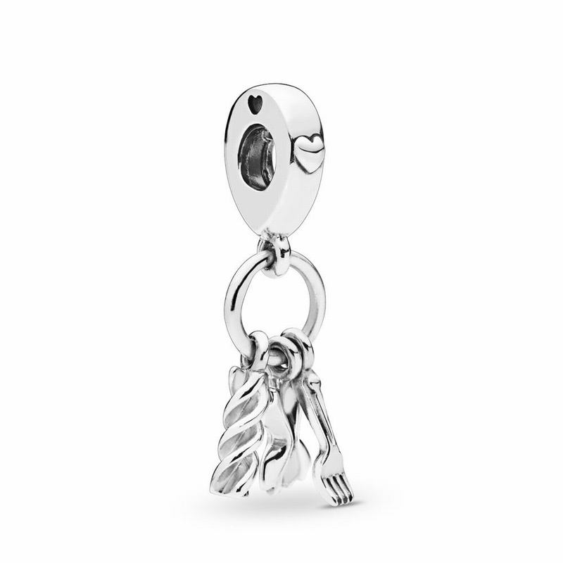 Pandora Love Pasta Dangle Charm NZ, Sterling Silver (235861-FMP)